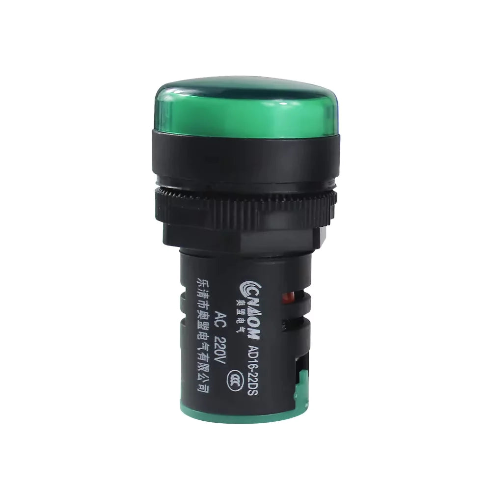AD16-22DS AC/DC 12V 24V 110V 220V LED Colorful Panel Indicator Light 22mm LED Signal Pilot Light Indicator Lamp