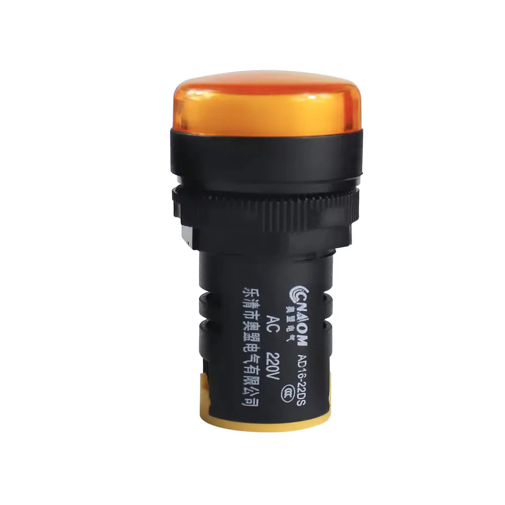 AD16-22DS AC/DC 12V 24V 110V 220V LED Colorful Panel Indicator Light 22mm LED Signal Pilot Light Indicator Lamp