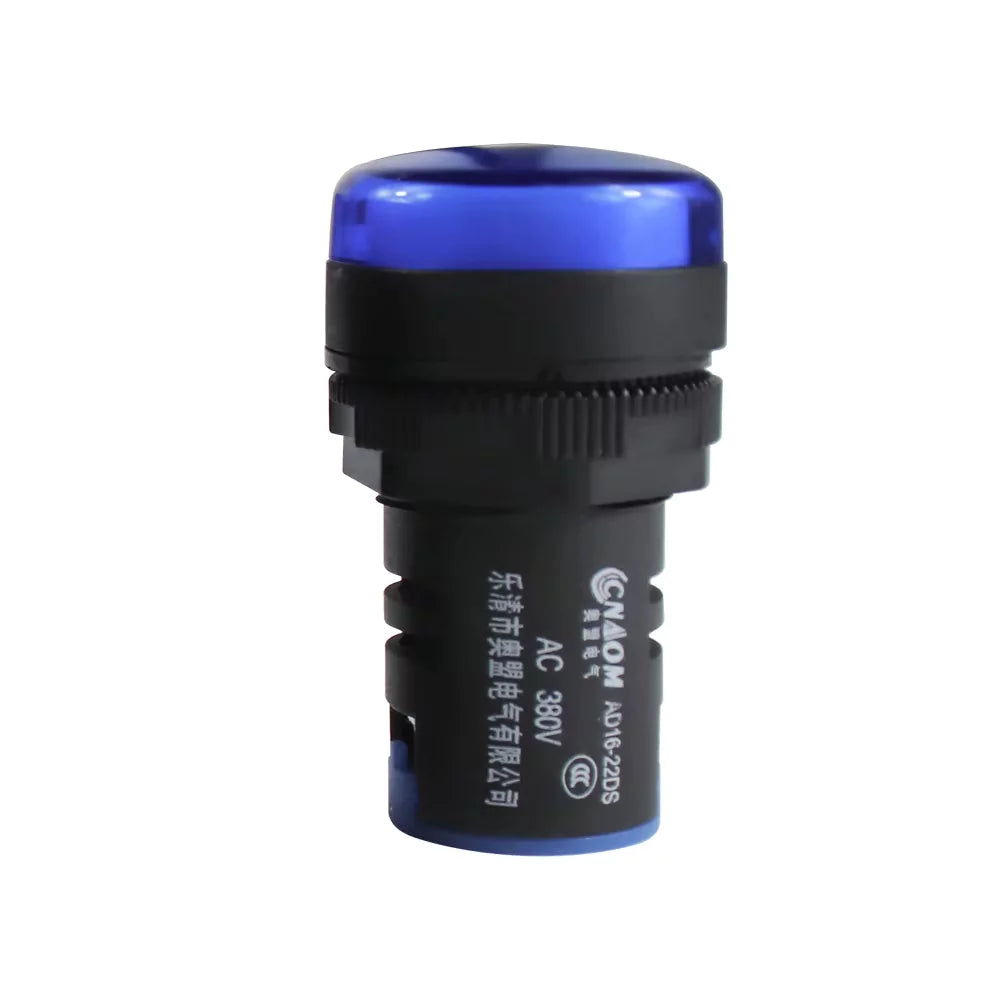 AD16-22DS AC/DC 12V 24V 110V 220V LED Colorful Panel Indicator Light 22mm LED Signal Pilot Light Indicator Lamp