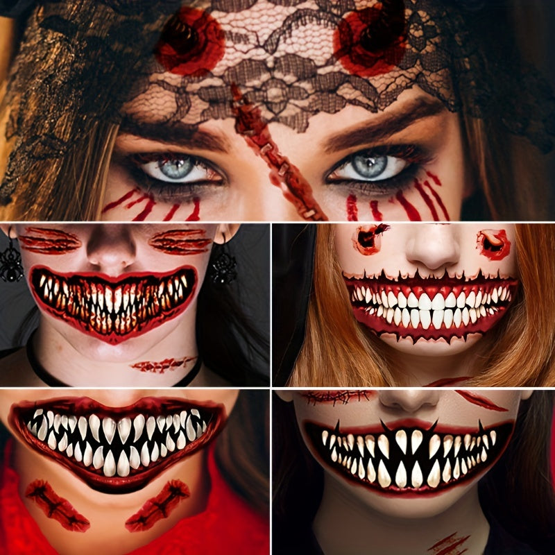 Halloween Prank Makeup Temporary Tattoo 😈 Realistic & Easy To Remove