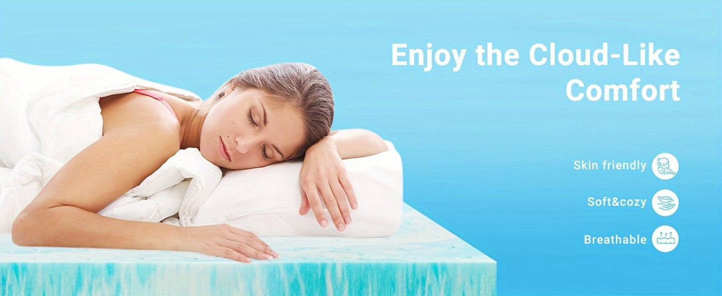 Cooling Gel Infused Memory Foam Bed Toppers