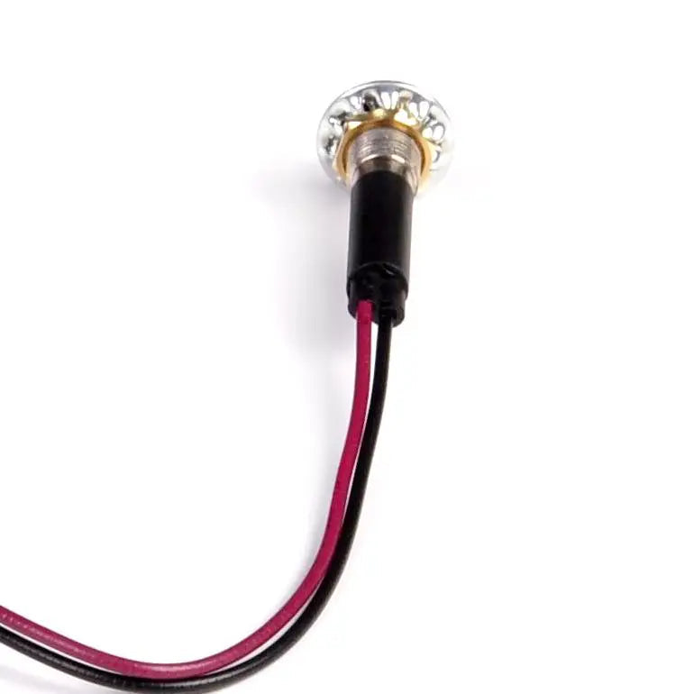 8mm Indicator Lights Panel Metal LED Light 12V 24V 110V 220V White Power Indicators Signal Lamp