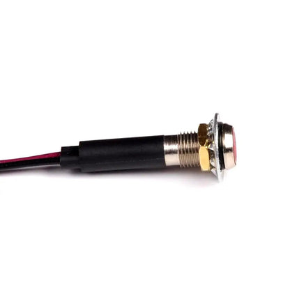 8mm Indicator Lights Panel Metal LED Light 12V 24V 110V 220V White Power Indicators Signal Lamp