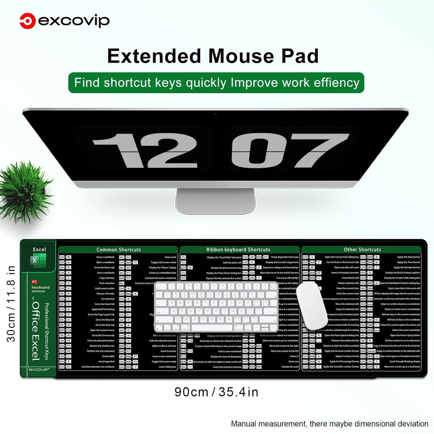 Excel Shortcut MousePad