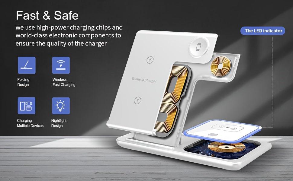 3-in-1 draadloos oplaadstation